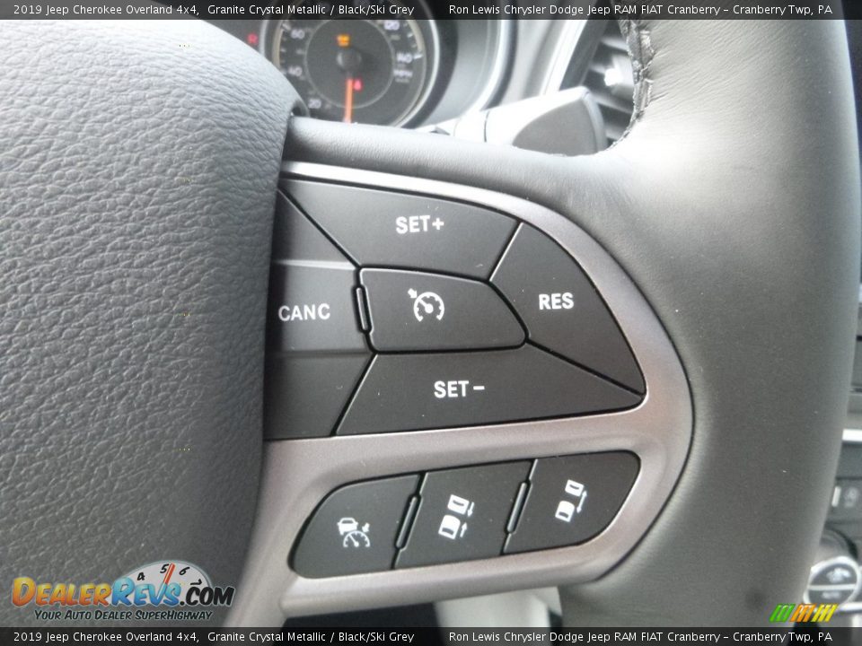 2019 Jeep Cherokee Overland 4x4 Granite Crystal Metallic / Black/Ski Grey Photo #18