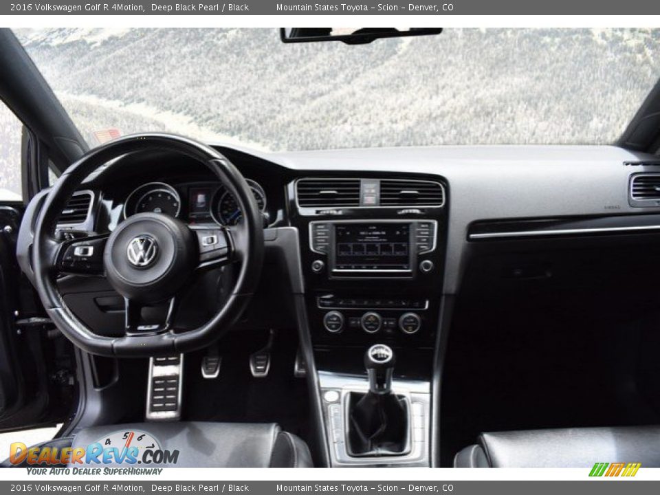 2016 Volkswagen Golf R 4Motion Deep Black Pearl / Black Photo #13