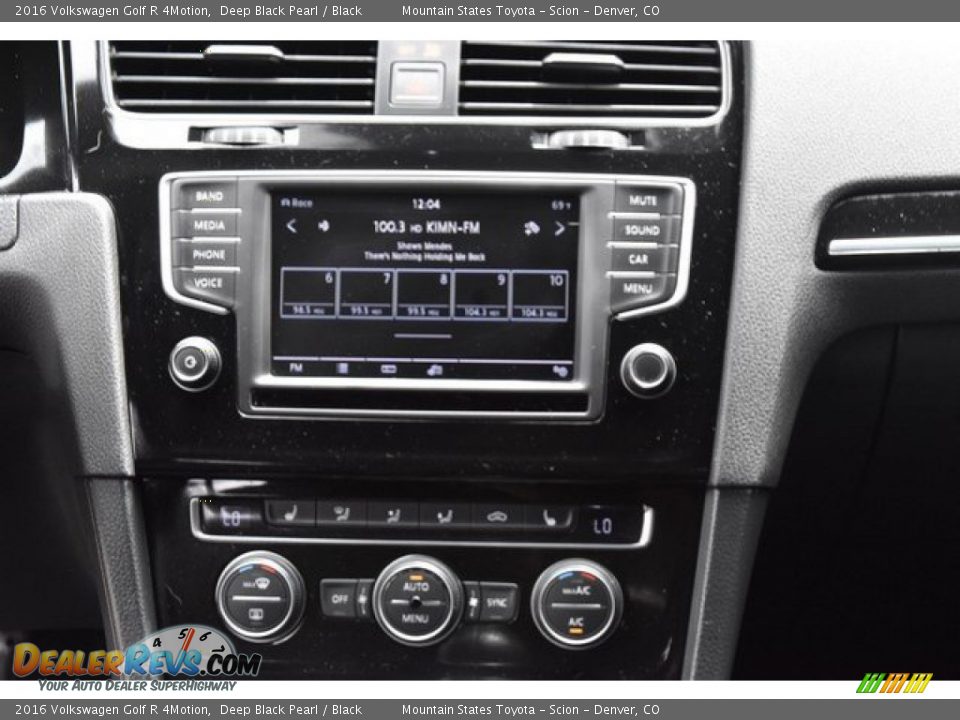 2016 Volkswagen Golf R 4Motion Deep Black Pearl / Black Photo #14