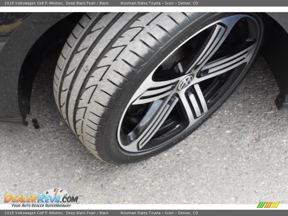 2016 Volkswagen Golf R 4Motion Deep Black Pearl / Black Photo #28