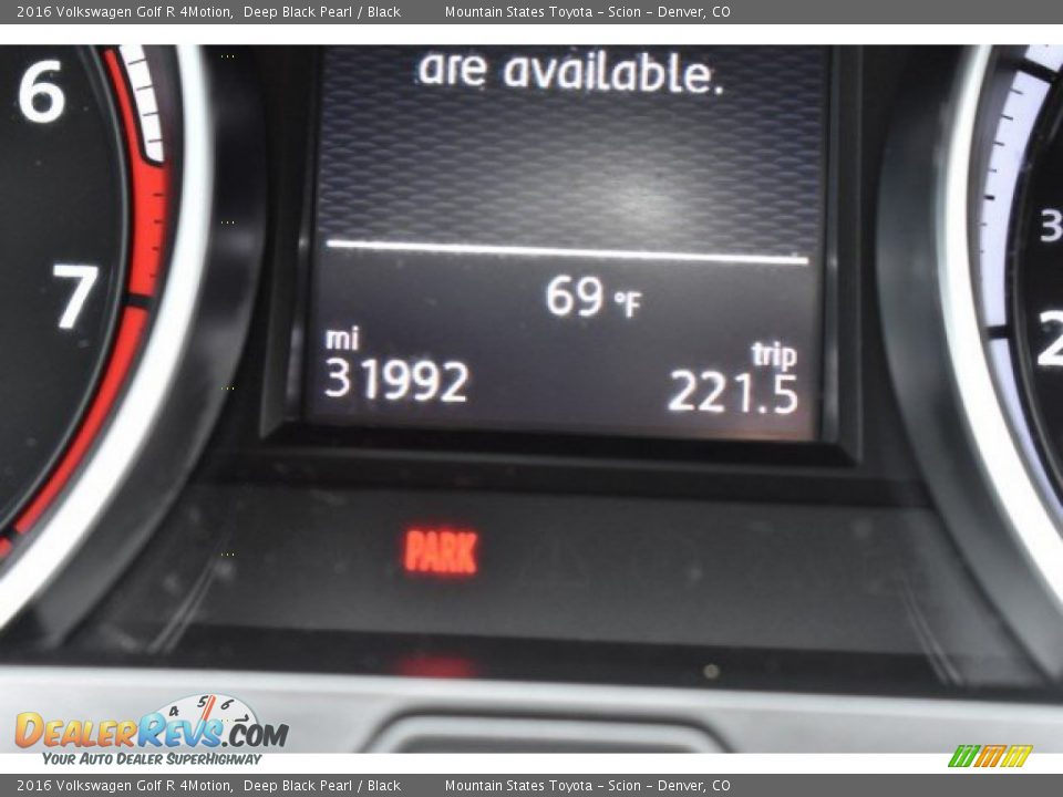 2016 Volkswagen Golf R 4Motion Deep Black Pearl / Black Photo #29