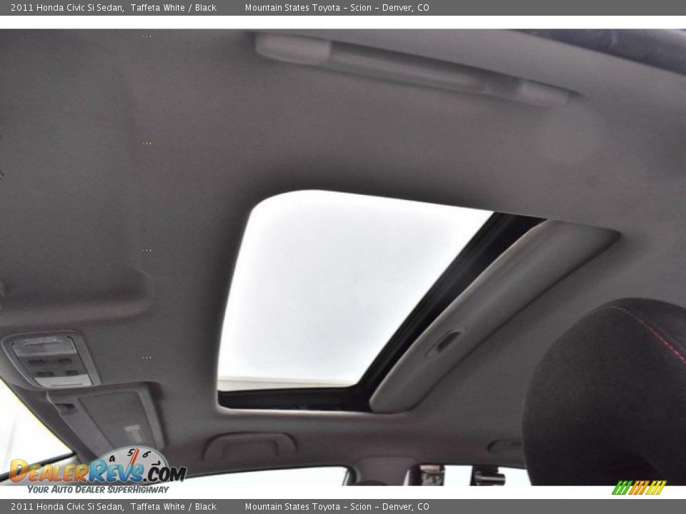 2011 Honda Civic Si Sedan Taffeta White / Black Photo #14