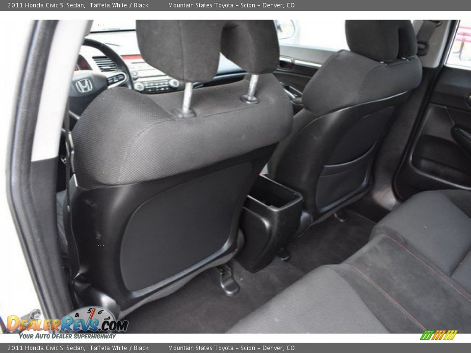 2011 Honda Civic Si Sedan Taffeta White / Black Photo #20