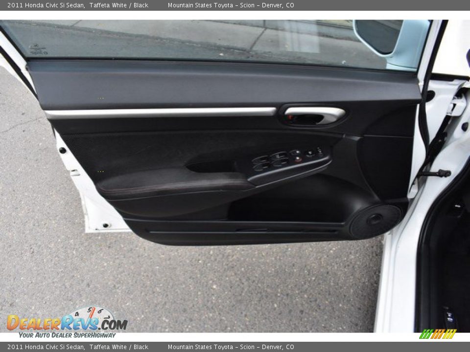 2011 Honda Civic Si Sedan Taffeta White / Black Photo #25
