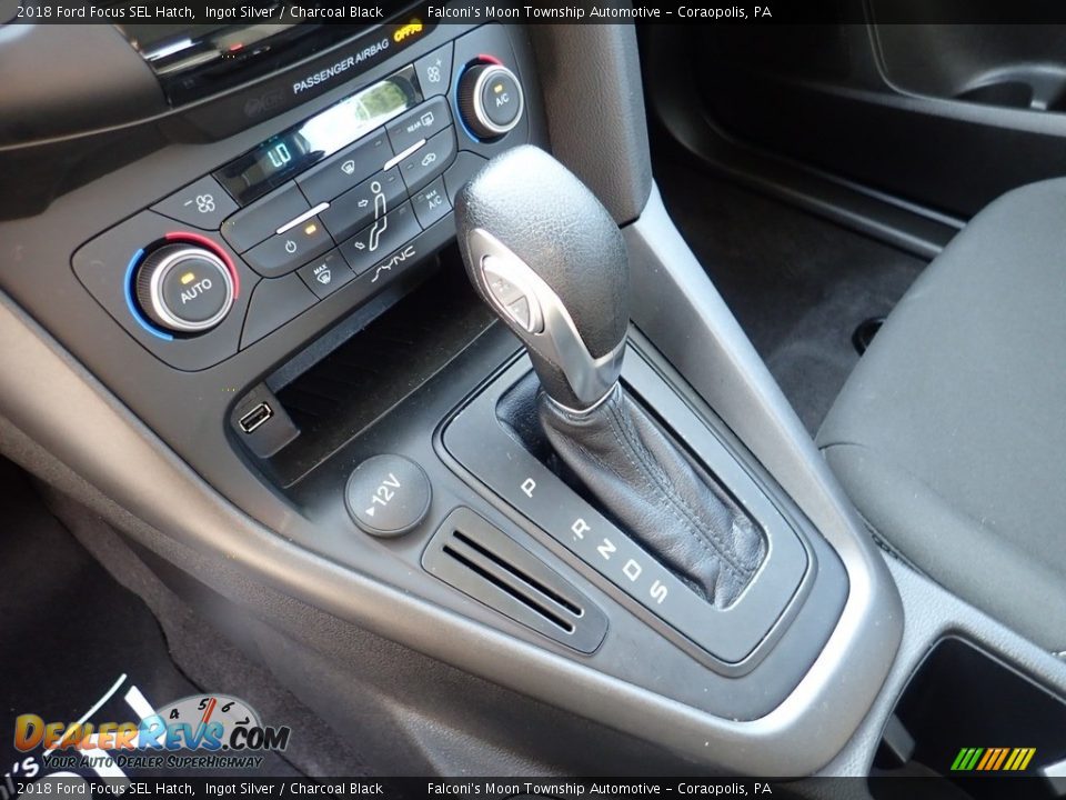2018 Ford Focus SEL Hatch Ingot Silver / Charcoal Black Photo #21