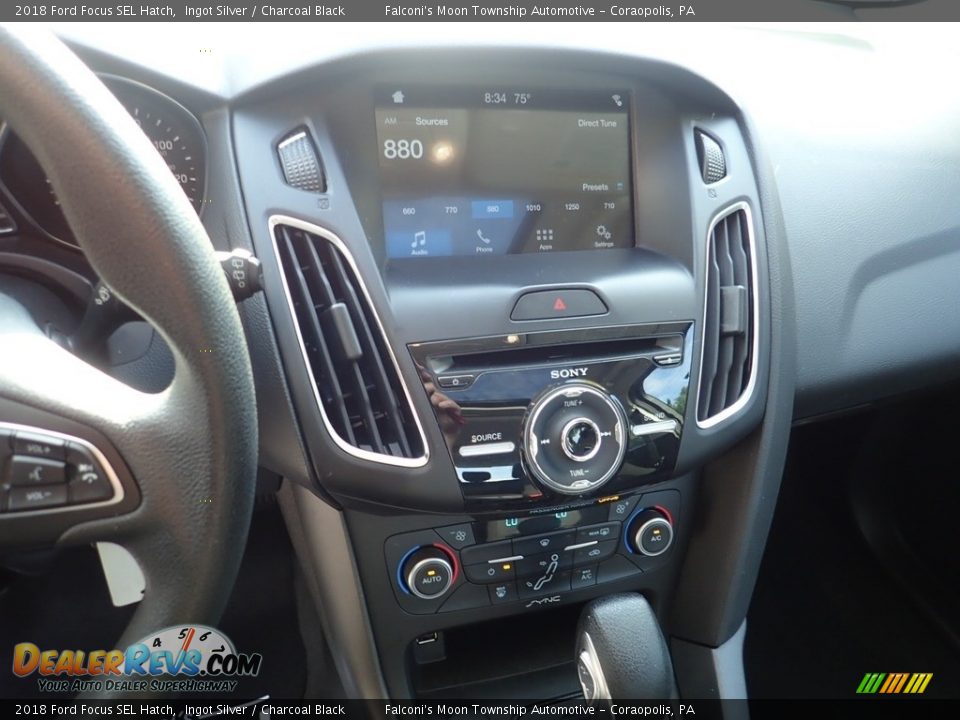 2018 Ford Focus SEL Hatch Ingot Silver / Charcoal Black Photo #22