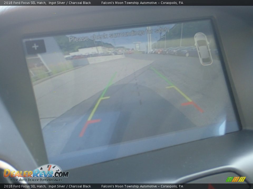 2018 Ford Focus SEL Hatch Ingot Silver / Charcoal Black Photo #25