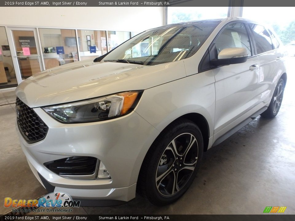 2019 Ford Edge ST AWD Ingot Silver / Ebony Photo #5