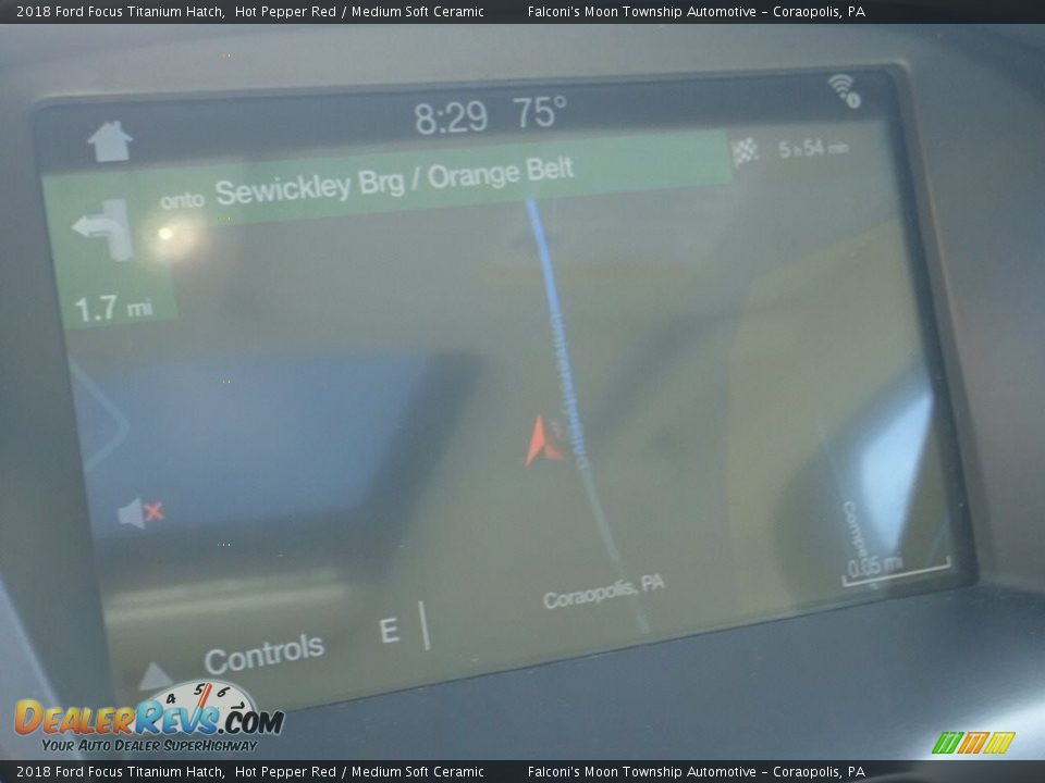 2018 Ford Focus Titanium Hatch Hot Pepper Red / Medium Soft Ceramic Photo #21