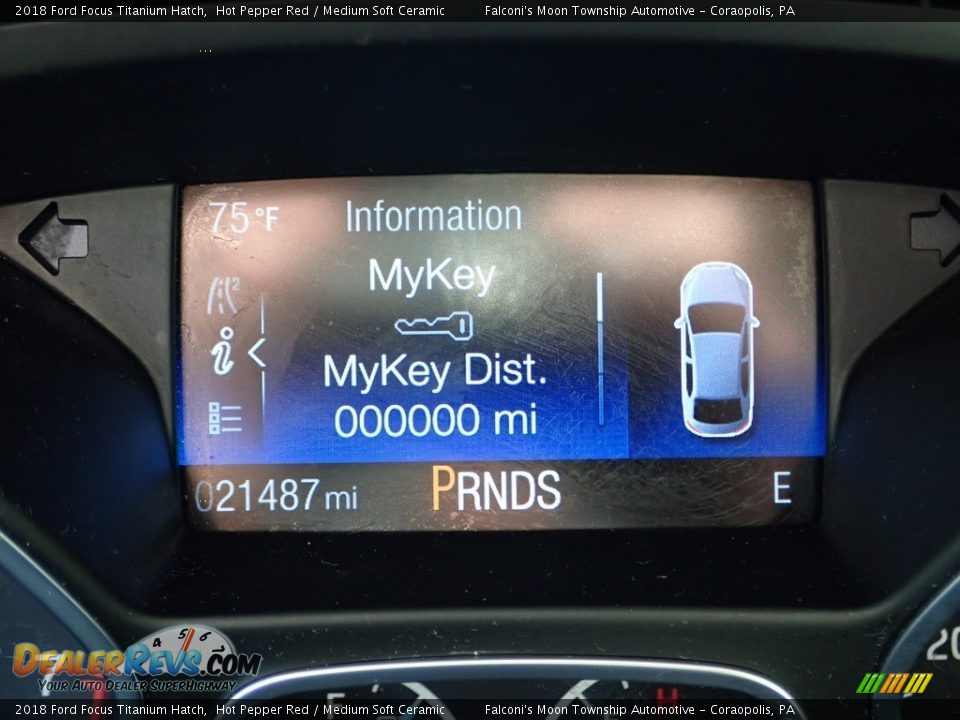 2018 Ford Focus Titanium Hatch Hot Pepper Red / Medium Soft Ceramic Photo #24