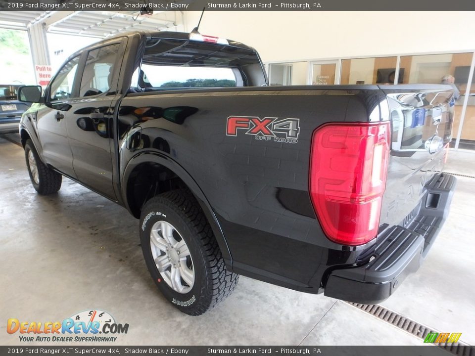 2019 Ford Ranger XLT SuperCrew 4x4 Shadow Black / Ebony Photo #3