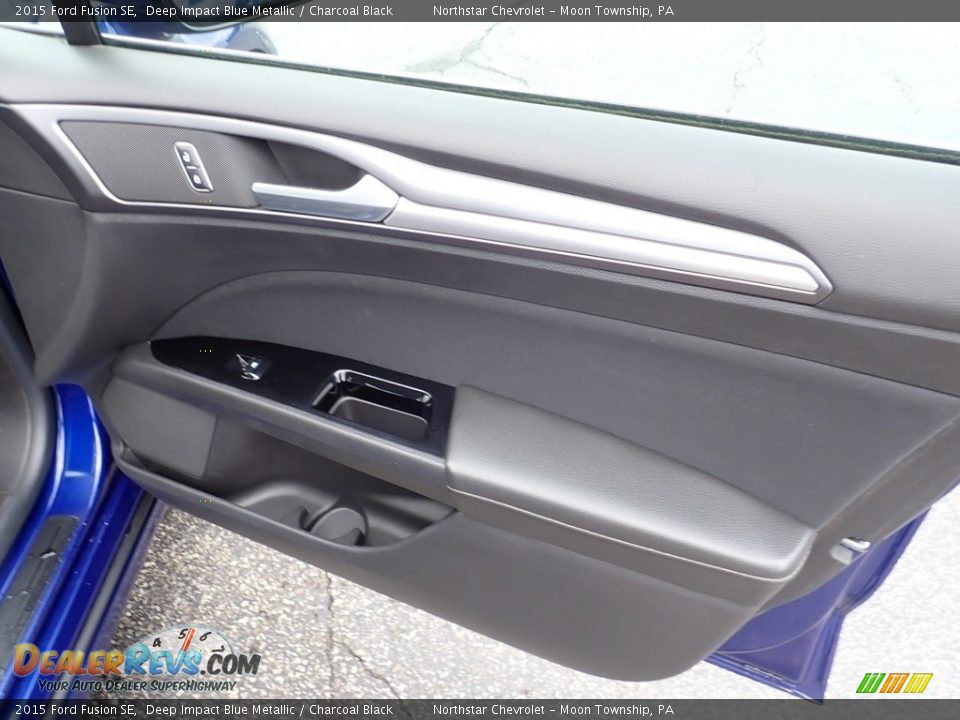 2015 Ford Fusion SE Deep Impact Blue Metallic / Charcoal Black Photo #18
