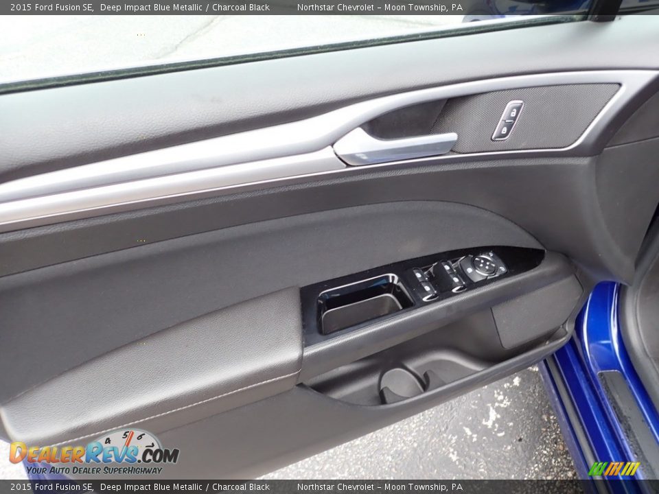 2015 Ford Fusion SE Deep Impact Blue Metallic / Charcoal Black Photo #25