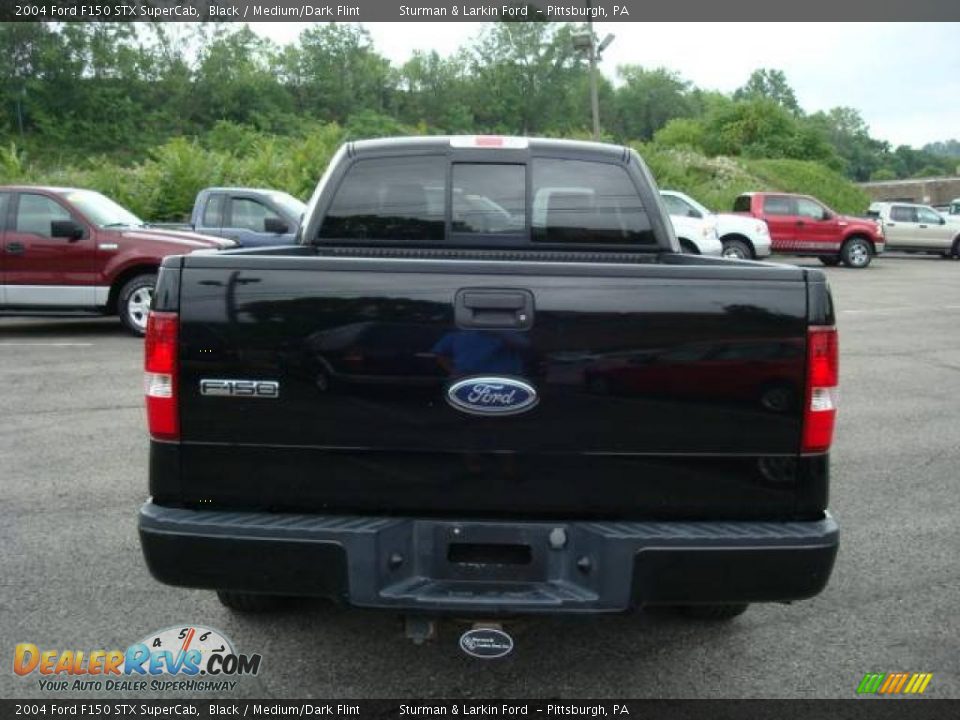 2004 Ford F150 STX SuperCab Black / Medium/Dark Flint Photo #4