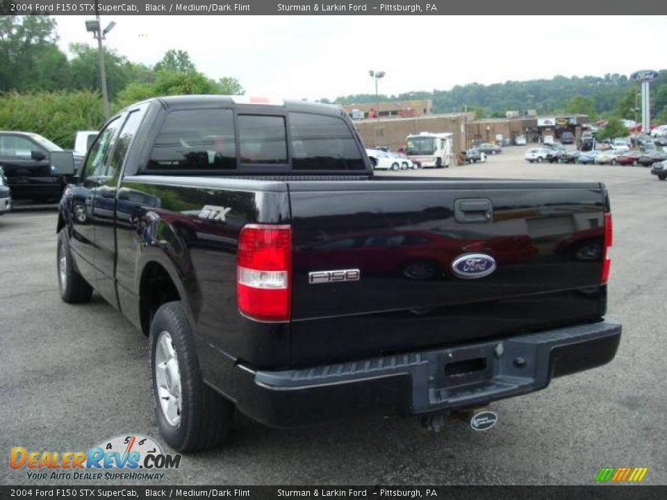 2004 Ford F150 STX SuperCab Black / Medium/Dark Flint Photo #5