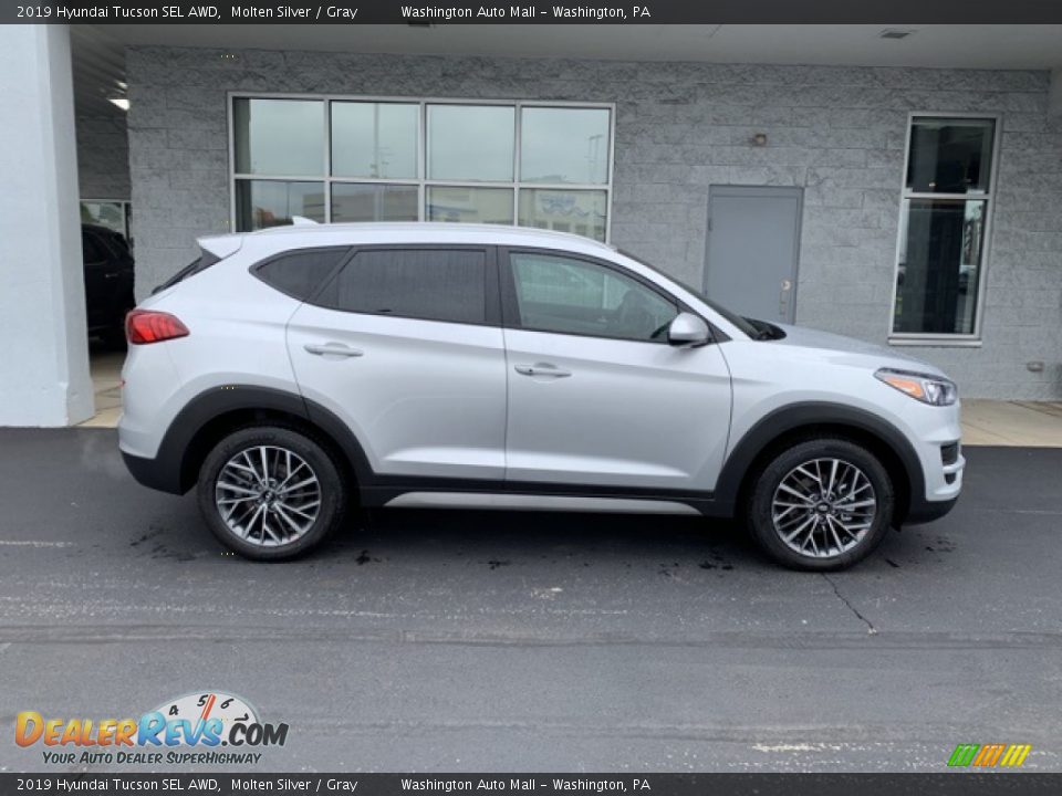 2019 Hyundai Tucson SEL AWD Molten Silver / Gray Photo #3