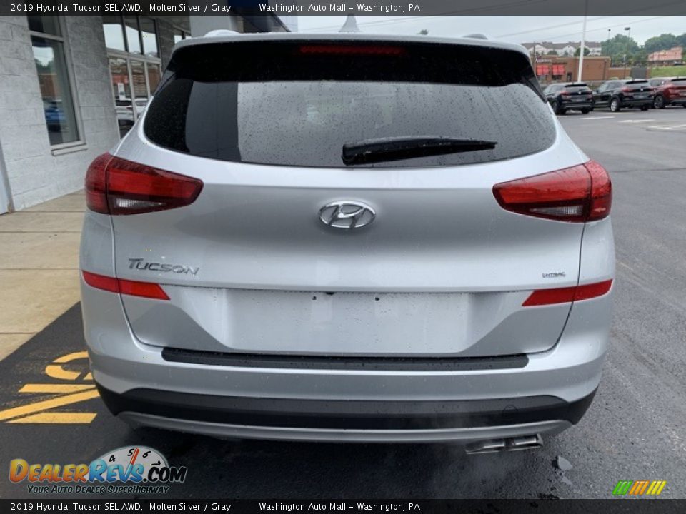 2019 Hyundai Tucson SEL AWD Molten Silver / Gray Photo #5