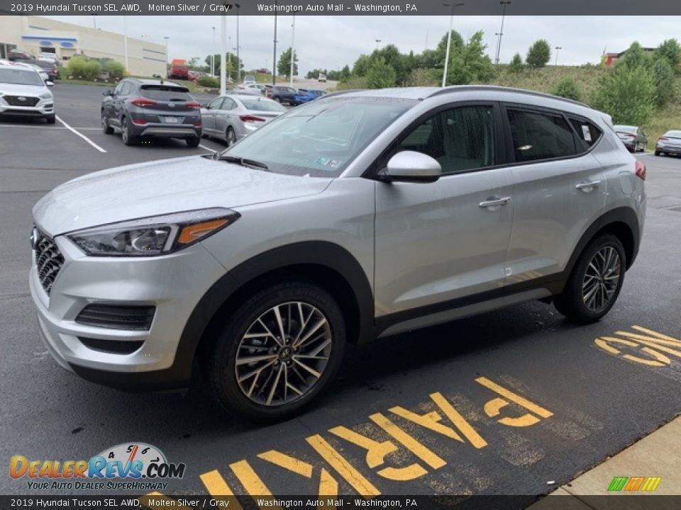 2019 Hyundai Tucson SEL AWD Molten Silver / Gray Photo #7