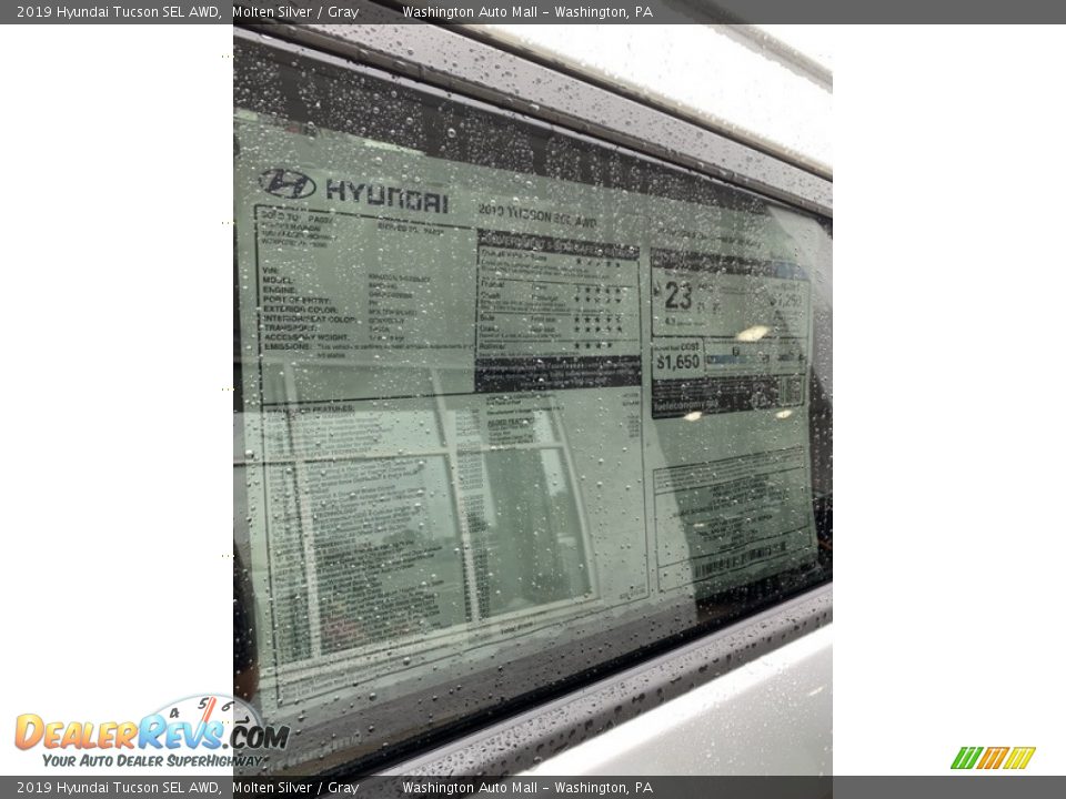 2019 Hyundai Tucson SEL AWD Molten Silver / Gray Photo #16