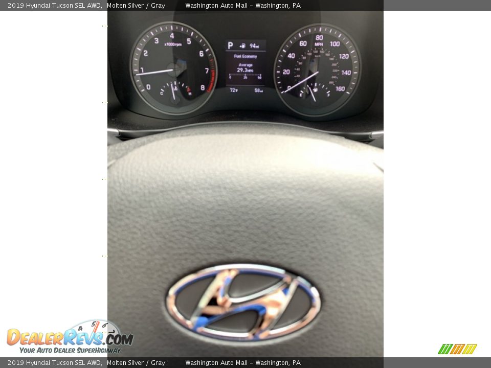 2019 Hyundai Tucson SEL AWD Molten Silver / Gray Photo #31