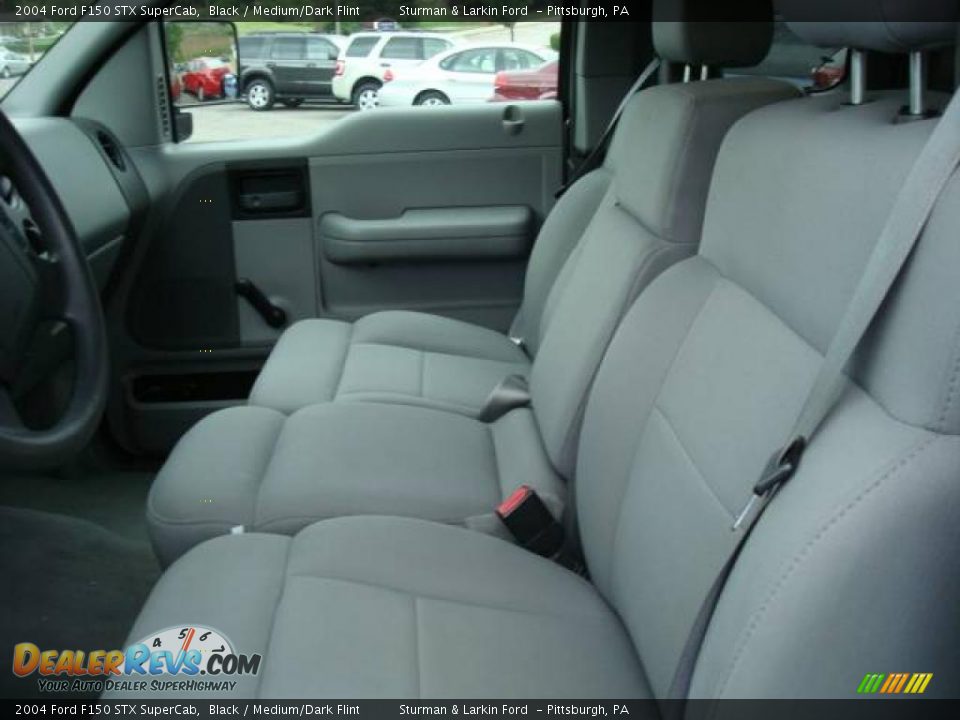 2004 Ford F150 STX SuperCab Black / Medium/Dark Flint Photo #11