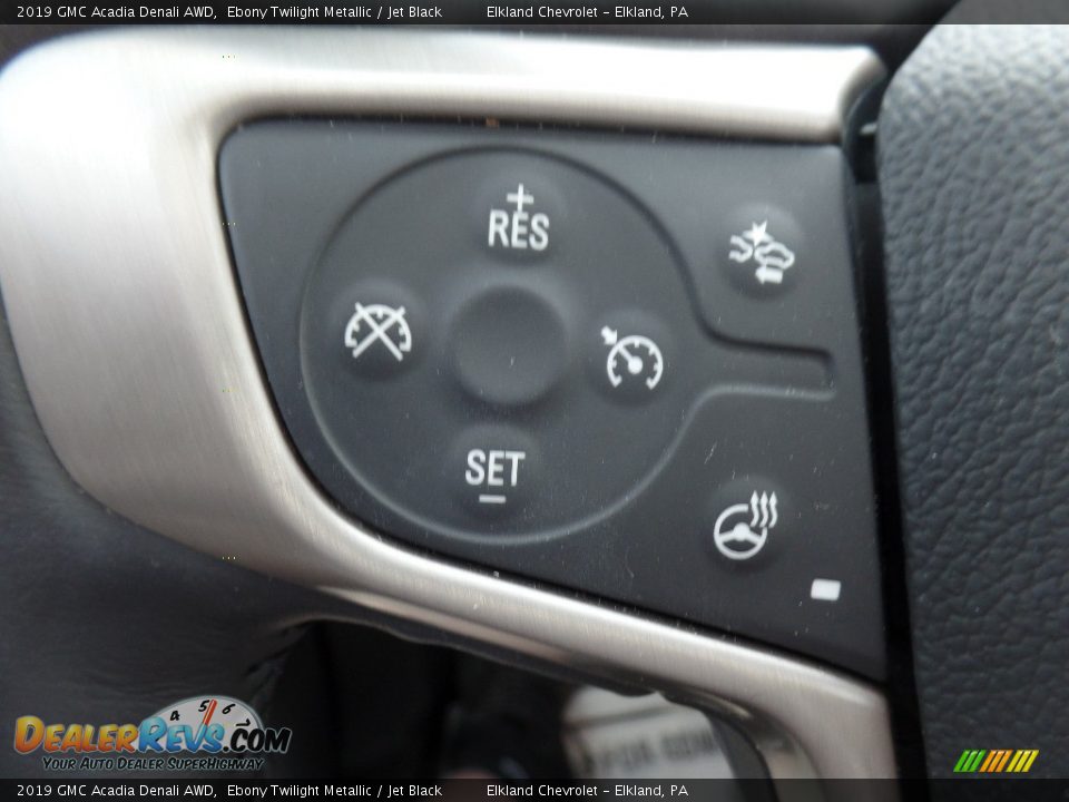2019 GMC Acadia Denali AWD Ebony Twilight Metallic / Jet Black Photo #28