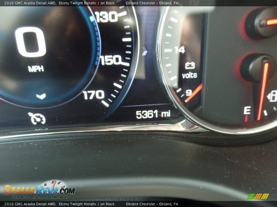 2019 GMC Acadia Denali AWD Ebony Twilight Metallic / Jet Black Photo #30