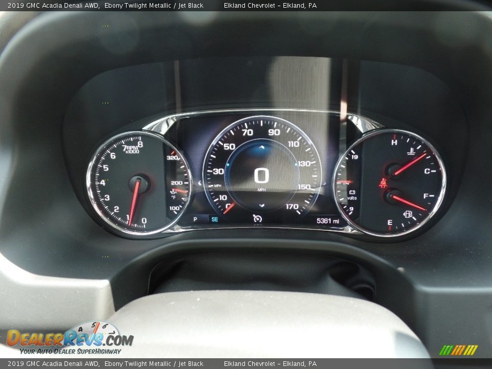 2019 GMC Acadia Denali AWD Ebony Twilight Metallic / Jet Black Photo #31