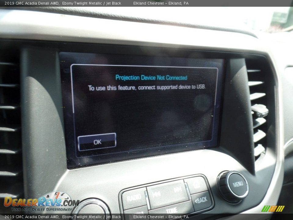 2019 GMC Acadia Denali AWD Ebony Twilight Metallic / Jet Black Photo #35