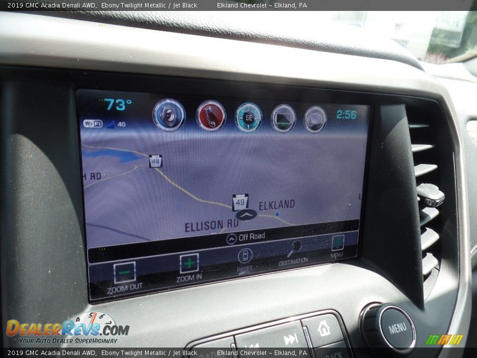 2019 GMC Acadia Denali AWD Ebony Twilight Metallic / Jet Black Photo #36