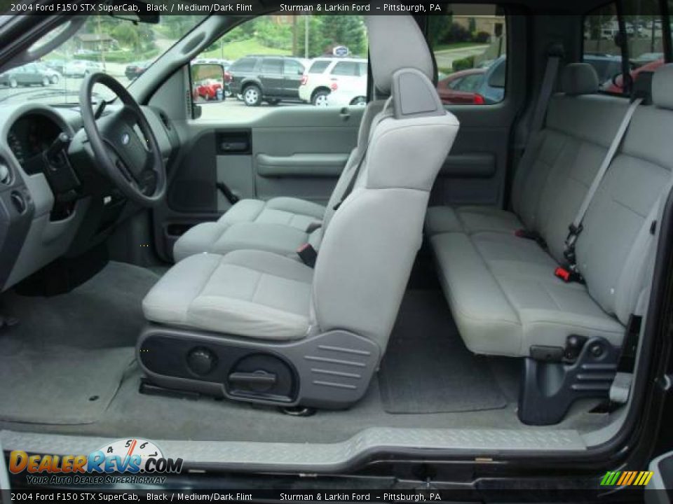 2004 Ford F150 STX SuperCab Black / Medium/Dark Flint Photo #15