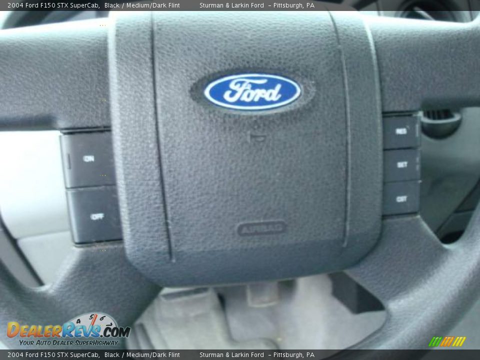 2004 Ford F150 STX SuperCab Black / Medium/Dark Flint Photo #16