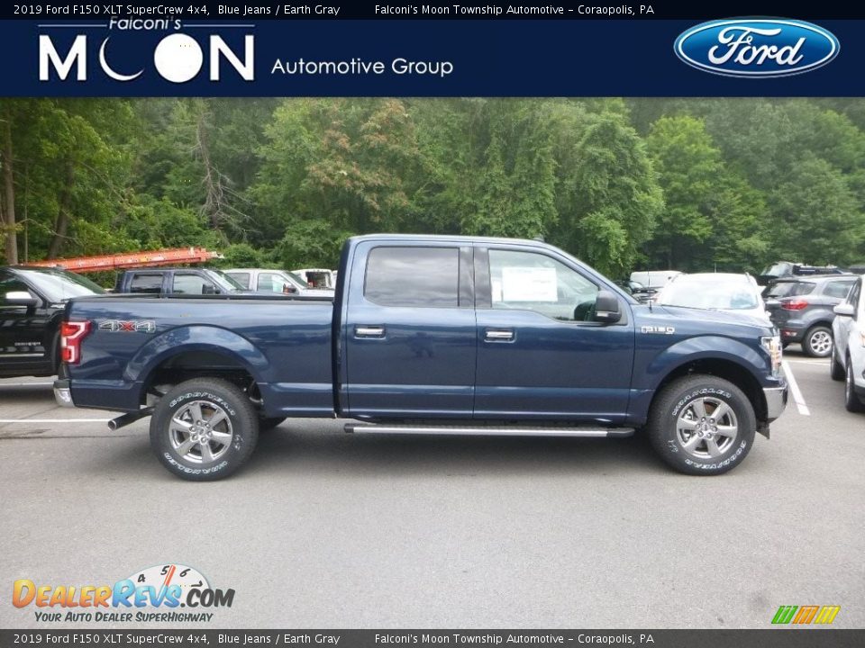 2019 Ford F150 XLT SuperCrew 4x4 Blue Jeans / Earth Gray Photo #1