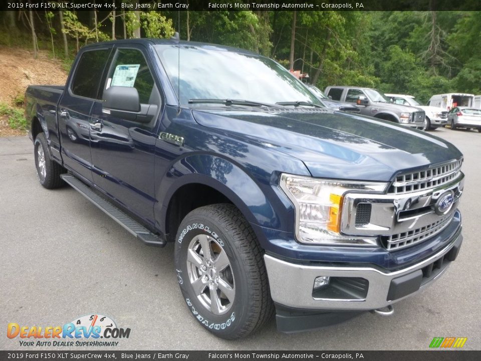 2019 Ford F150 XLT SuperCrew 4x4 Blue Jeans / Earth Gray Photo #3