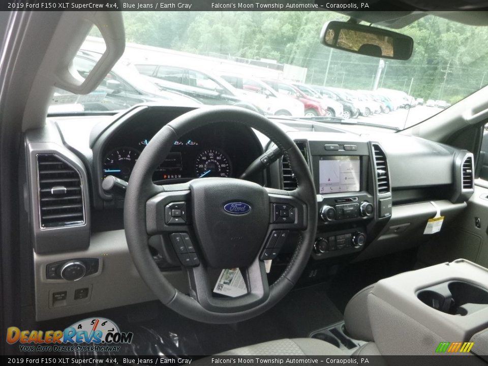 2019 Ford F150 XLT SuperCrew 4x4 Blue Jeans / Earth Gray Photo #9