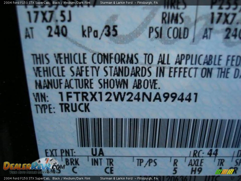 2004 Ford F150 STX SuperCab Black / Medium/Dark Flint Photo #19