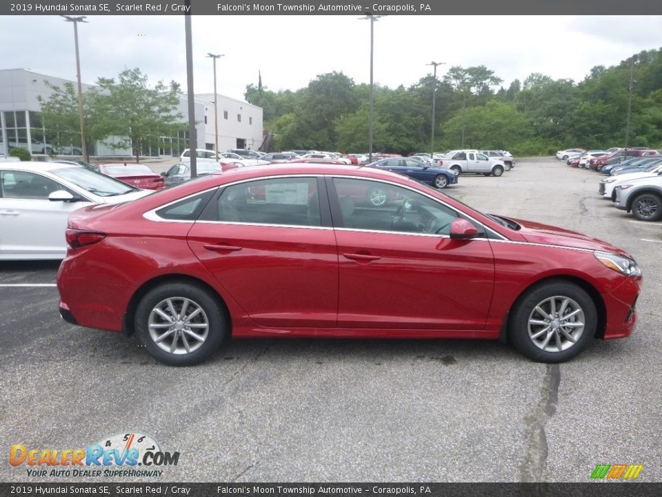 2019 Hyundai Sonata SE Scarlet Red / Gray Photo #1