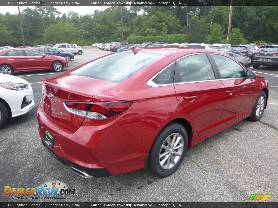 2019 Hyundai Sonata SE Scarlet Red / Gray Photo #2