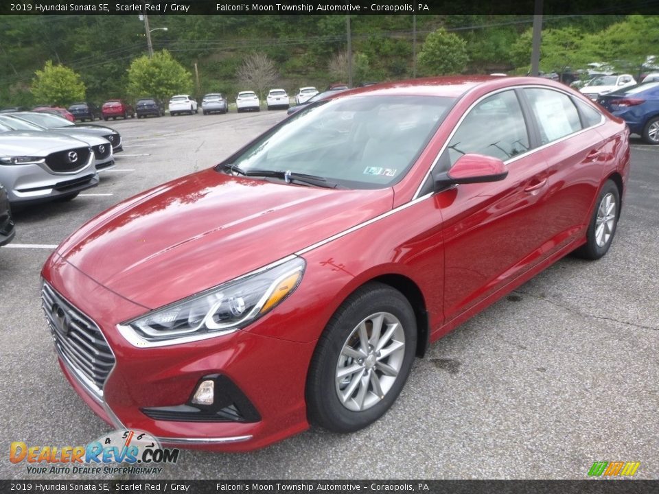 2019 Hyundai Sonata SE Scarlet Red / Gray Photo #5