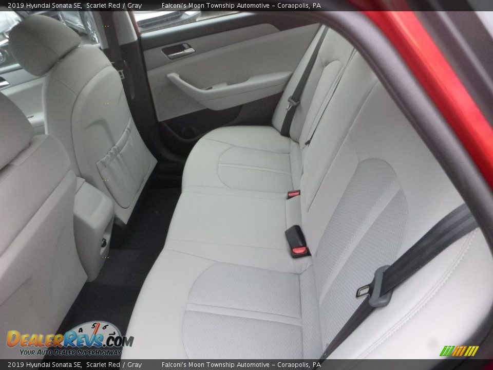 2019 Hyundai Sonata SE Scarlet Red / Gray Photo #8