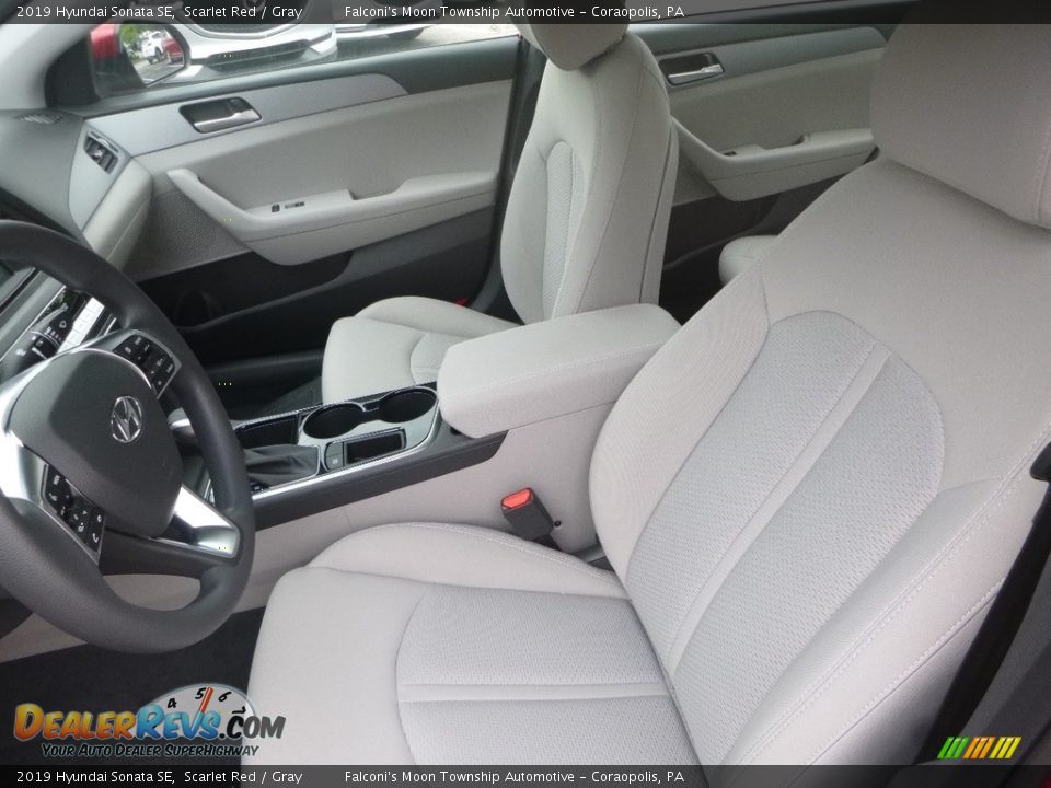 2019 Hyundai Sonata SE Scarlet Red / Gray Photo #11