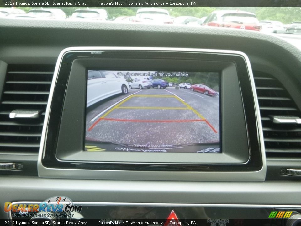 2019 Hyundai Sonata SE Scarlet Red / Gray Photo #14