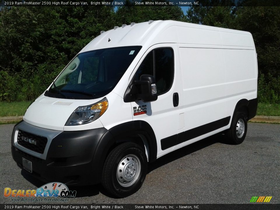 2019 Ram ProMaster 2500 High Roof Cargo Van Bright White / Black Photo #2
