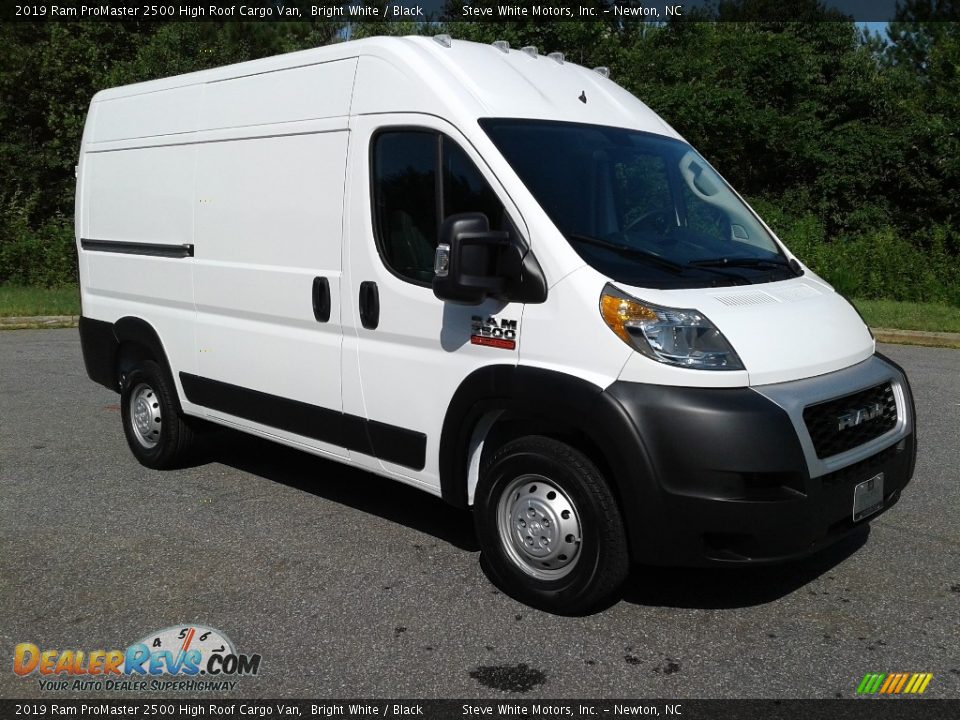 2019 Ram ProMaster 2500 High Roof Cargo Van Bright White / Black Photo #4