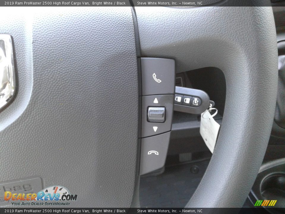 2019 Ram ProMaster 2500 High Roof Cargo Van Bright White / Black Photo #15