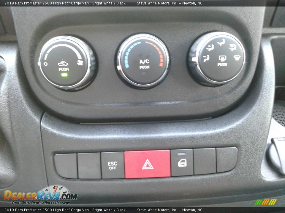 2019 Ram ProMaster 2500 High Roof Cargo Van Bright White / Black Photo #21