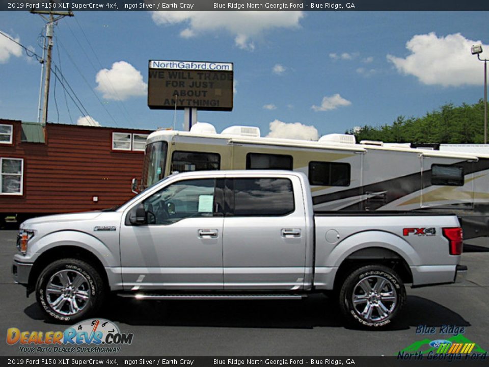 2019 Ford F150 XLT SuperCrew 4x4 Ingot Silver / Earth Gray Photo #2