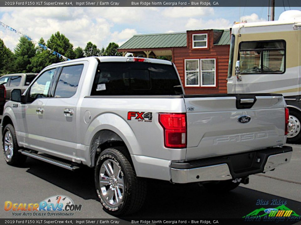 2019 Ford F150 XLT SuperCrew 4x4 Ingot Silver / Earth Gray Photo #3