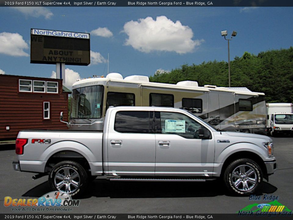 2019 Ford F150 XLT SuperCrew 4x4 Ingot Silver / Earth Gray Photo #6