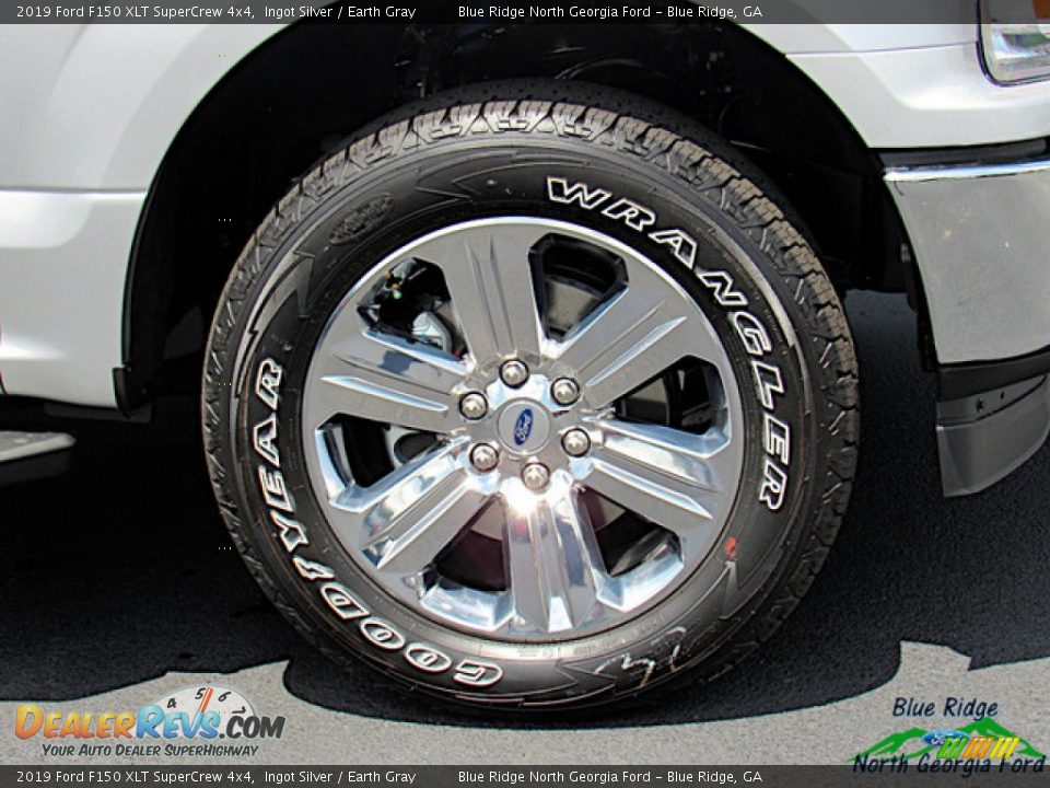 2019 Ford F150 XLT SuperCrew 4x4 Ingot Silver / Earth Gray Photo #9